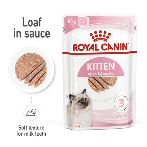 Royal Canin Loaf Wet Kitten Food - 85 g packs