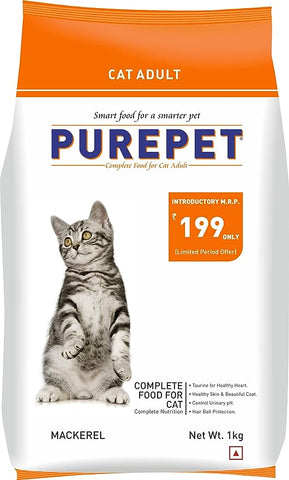 Purepet Mackerel Adult Dry Cat Food