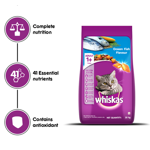 Whiskas Ocean Fish Adult Dry Cat Food