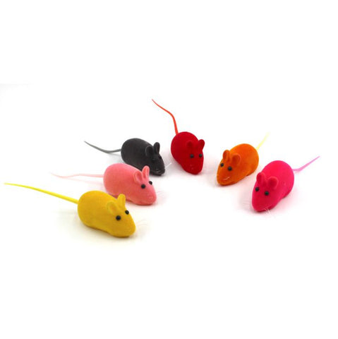 Vivid mice rubber cat toy vinyl mouse