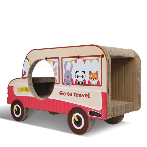 Wear Resistant Cat Toy Cat Scratching Corrugated Paper Cat Rest Car House