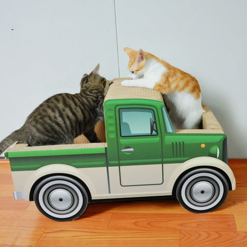 Wear Resistant Cat Toy Cat Scratching Corrugated Paper Cat Rest Car House