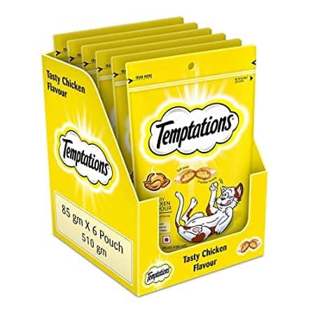 Temptations Tasty Chicken Flavor Cat Treats - 85g Packs