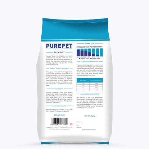 Purepet Ocean Fish Adult Cat Dry Food