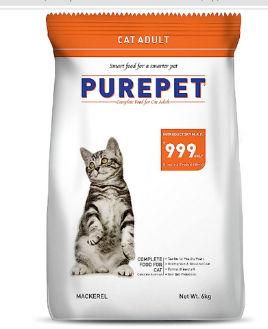 Purepet Mackerel Adult Dry Cat Food