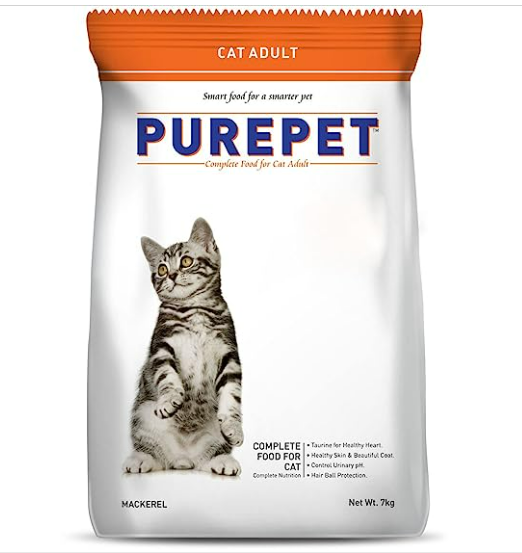 Purepet Mackerel Adult Dry Cat Food