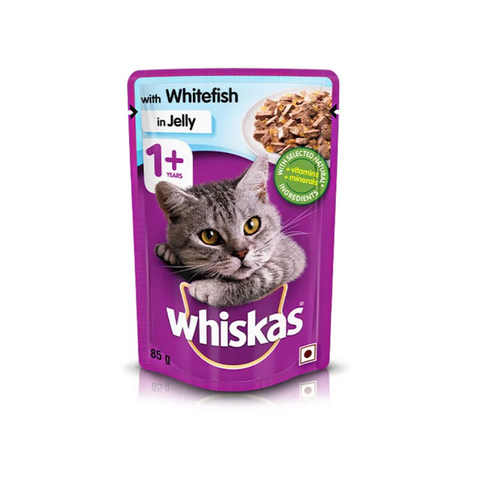 Whiskas White Fish in Gravy Adult Cat Food 85g Pack